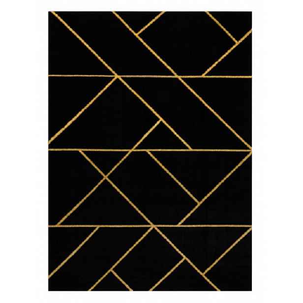 Kusový koberec Emerald geometric 1012 black and gold, 240x330, černá, chodba / předsíň, Dywany Łuszczów