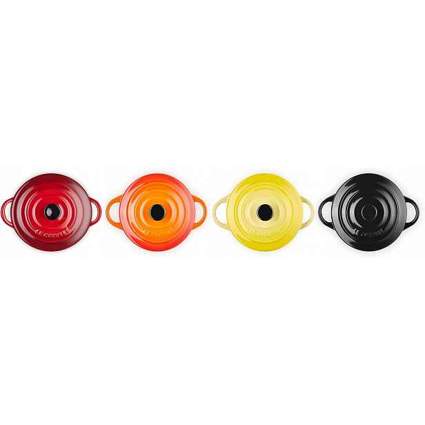 Le Creuset Mini Cocotte Sada 4 Kusů Kokilků Kamenina 200 ML Barevné