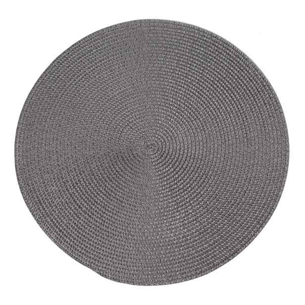 Prostírání kulaté JUDYTA šedá Ø 38 cm Mybesthome