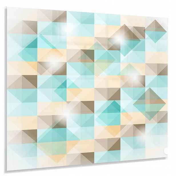 Tvrzený Panel 4mm 60x65cm Ochranný Dekorativní Lacobel Do Kuchyně