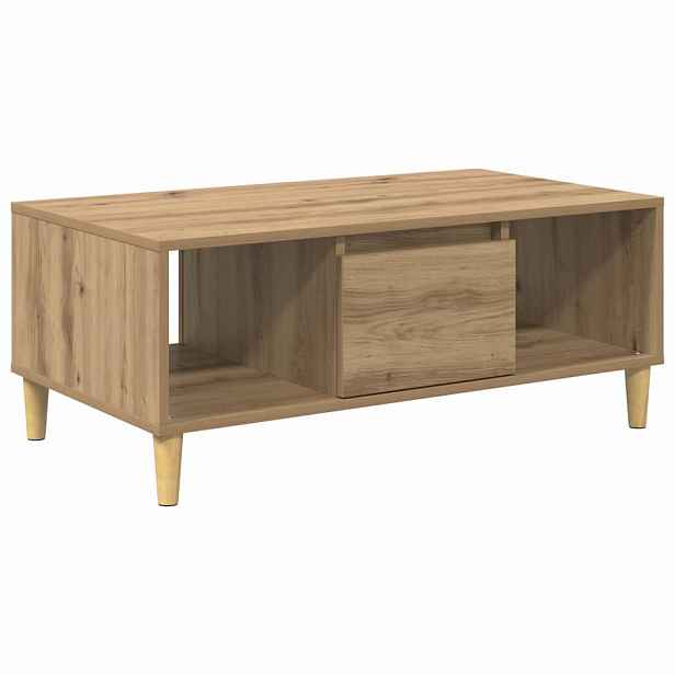 vidaXL Konferenční stolek Artisanový dub 90 x 50 x 26.5 cm