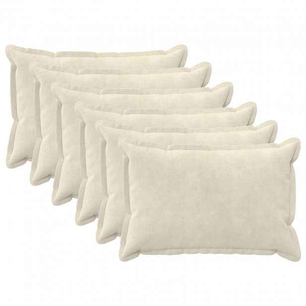 vidaXL Povlak na polštář 6 pcs HOUTEN Krémová 40 x 60 cm