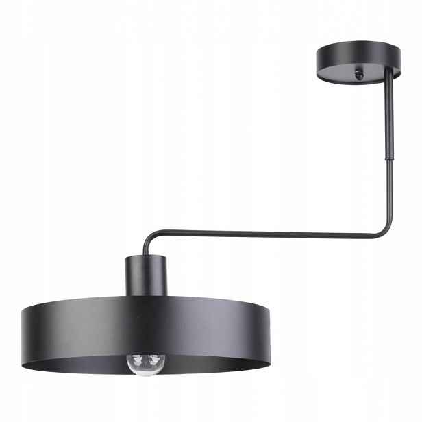Závěsná Stropní Svítidlo Černá Kov E27 15W 64 cm Vyměnitelné Sigma osvětlení