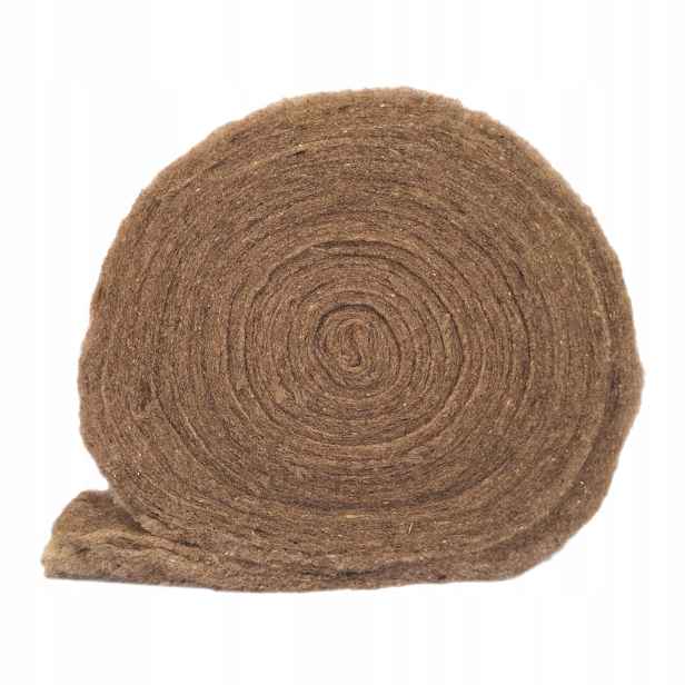 Izolační pás z ovčí vlny – těsnění mezi tyčemi 4 cm x 10 cm x 12 m