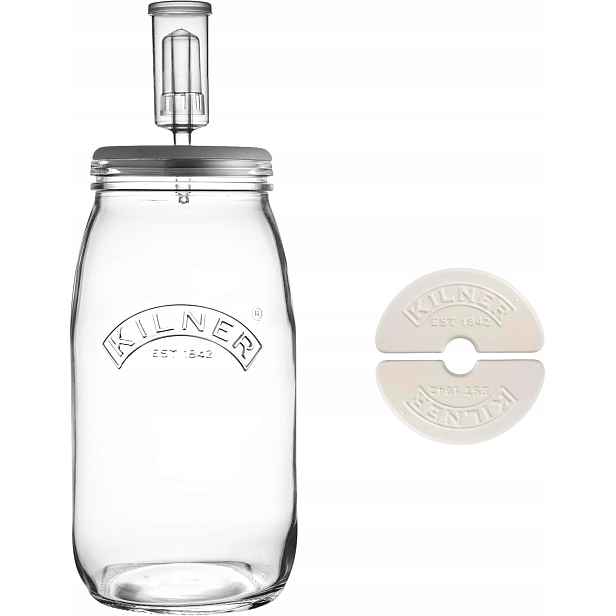 Kilner Zavařovací Sklenice Na Fermentaci 3 L Průhledný Sklo Kimchi Marinády
