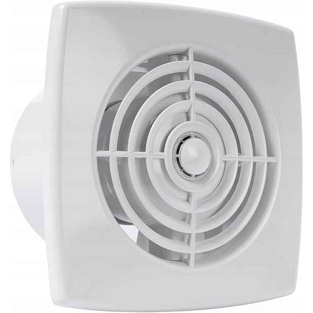 Koupelnový ventilátor 100 mm s časovačem, bílý Vent Systems