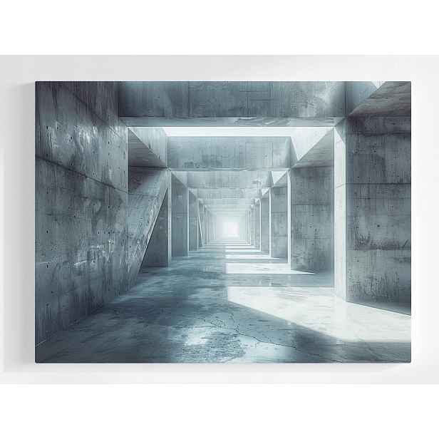 Plakát Tunel Beton Minimalismus Geometrie Chodba 100x75