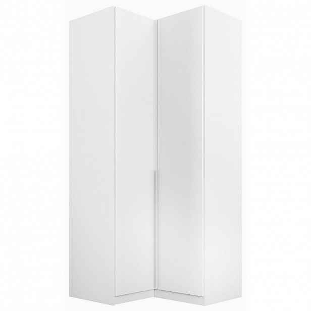 Rauch Möbel ROHOVÁ ŠATNÍ SKŘÍŇ, bílá, 100/229/102 cm
