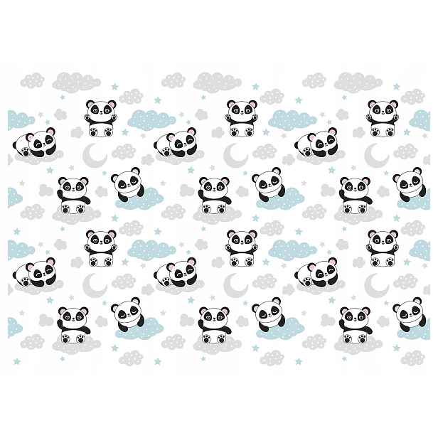 Tapeta Panda sen mraky měsíc hvězdy do dětského pokoje 460x300 vinyl
