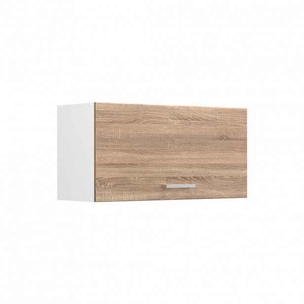 Vicco VĚŠÁK NA STĚNU R-Line, Sonoma/Bílá, 80 cm Plochý