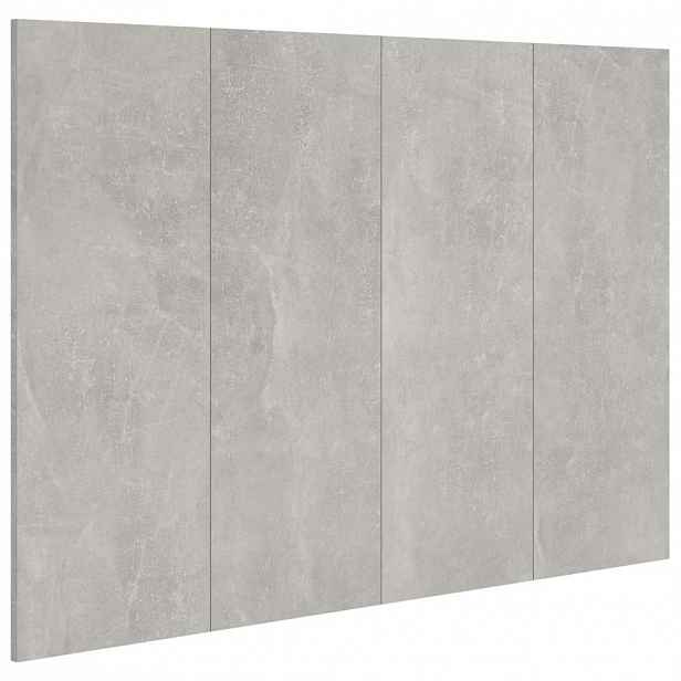 vidaXL Čelo postele betonově šedé 120 x 1,5 x 80 cm kompozitní dřevo