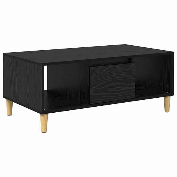 vidaXL Konferenční stolek Černý dub 90 x 50 x 26.5 cm Kompozitní dřevo