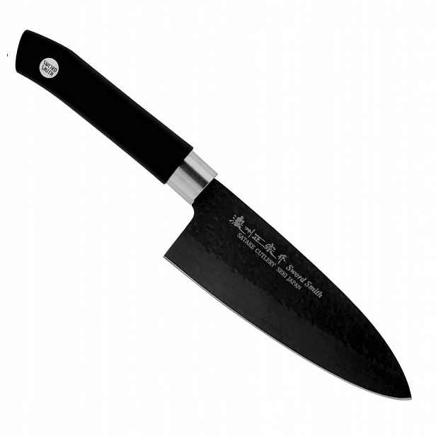 Satake nůž Sword Smith Black Japonský Nůž Deba na filetování 16 cm