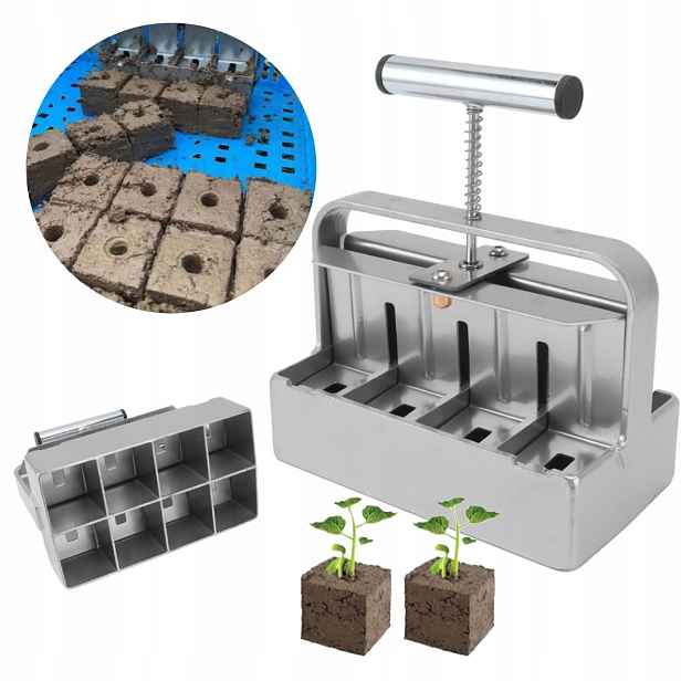 Ruční Forma Na Bloky Zeminy Soil Blocker 4 × 4 CM