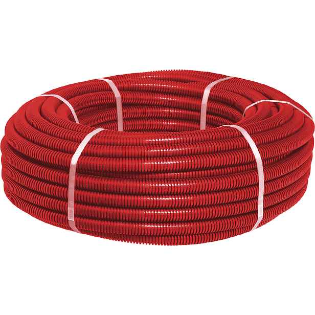 Trubka ochranná FV Plast 25 mm × 50 m červená