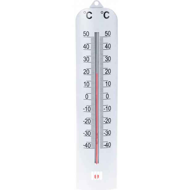 Venkovní teploměr 27 cm, stříbrný