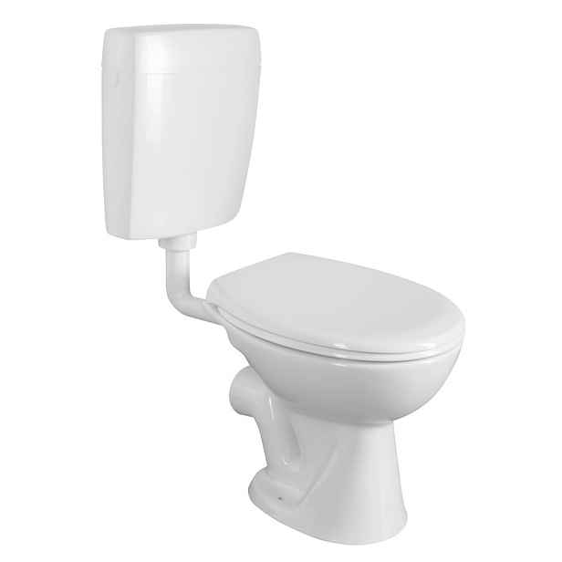 Creavit WC kombi, dvojtlačítko 4,5/6l, zadní odpad, bílá