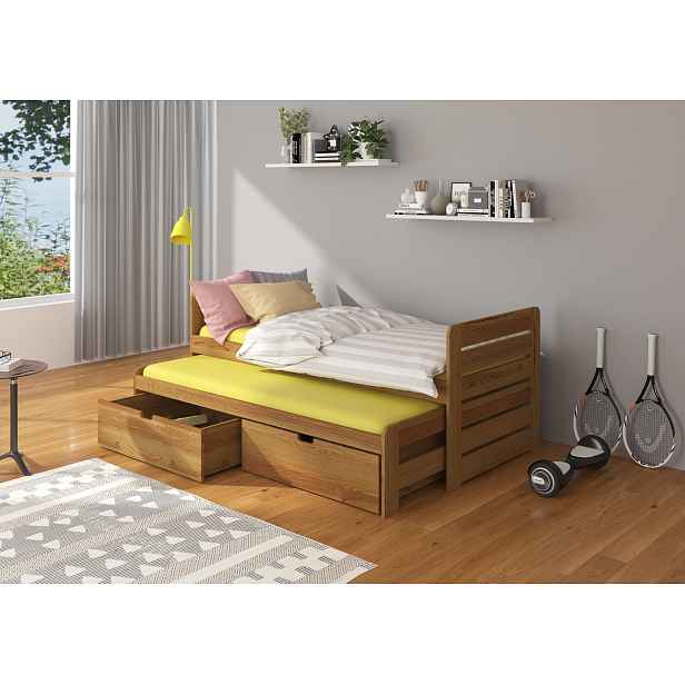 Dětská dvojlůžková postel 80x180 DANRINA - dub