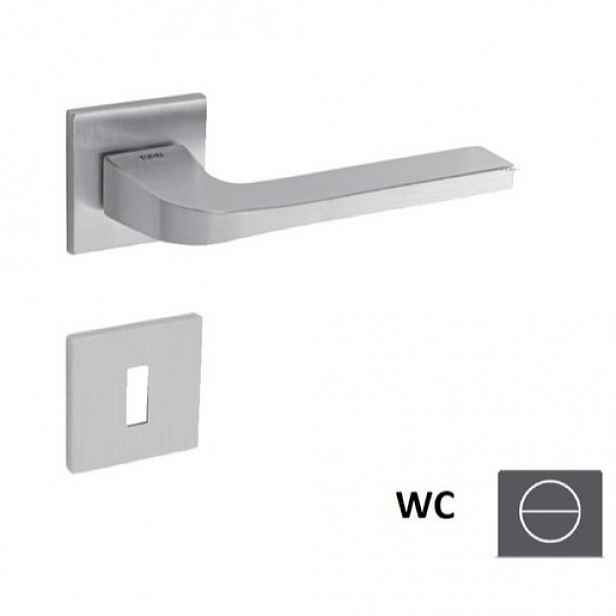 Klika Naturel Supra WC knoflík (WC) chrom broušený SupraHR5SOCSWC