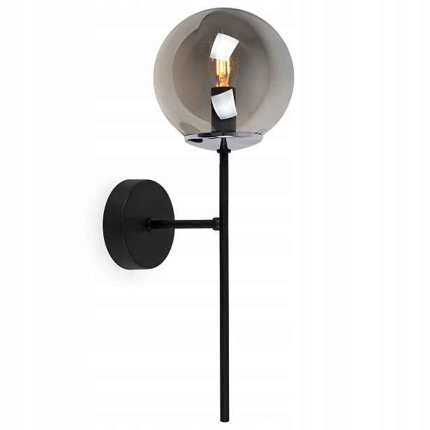 Nástěnná Lampa Černá Chromová Koupelnová Kuchyňská Stropní Glamour Koule Loft