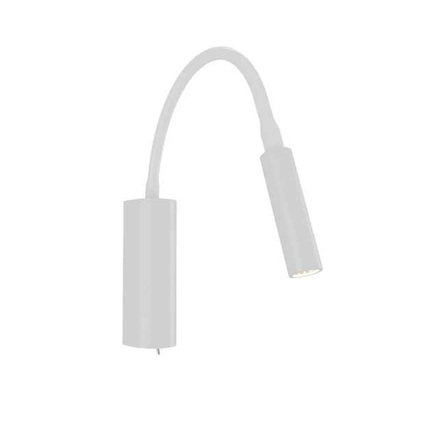 Nástěnná Led lampa bílá, nastavitelná, s vypínačem Nuto