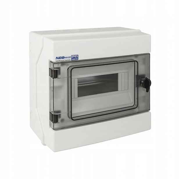 Nástěnný rozvaděč RH-8 (n+pe) 1x8 IP65 1000V DC