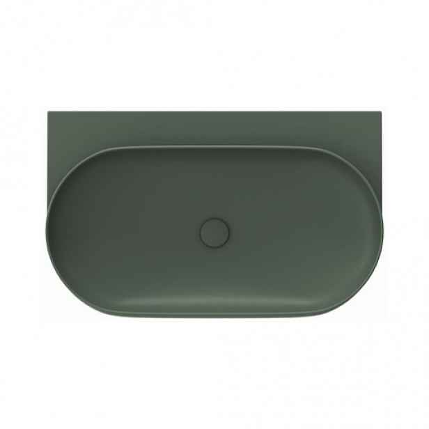 Ravak Yard umyvadlo 80,5x50 cm grey green mat bez otvoru pro baterii XJX08080000