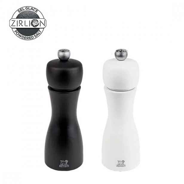 Sada 2 mlýnků na sůl a pepř, 15 cm, "Tahiti Z", Black&White - Peugeot