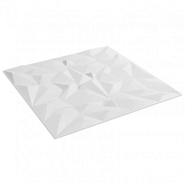 vidaXL Nástěnné panely 24 ks 50 x 50 cm Bílá XPS pěna