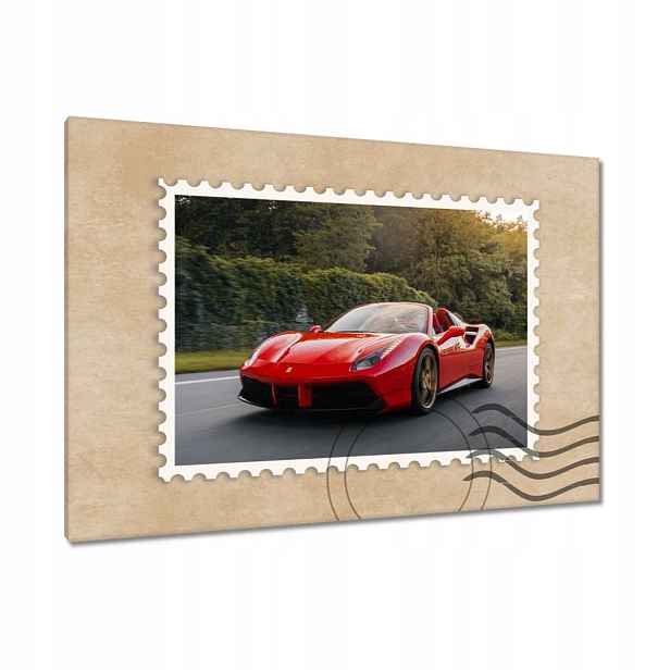 Obrazy 120x80 Červené Ferrari Cesta