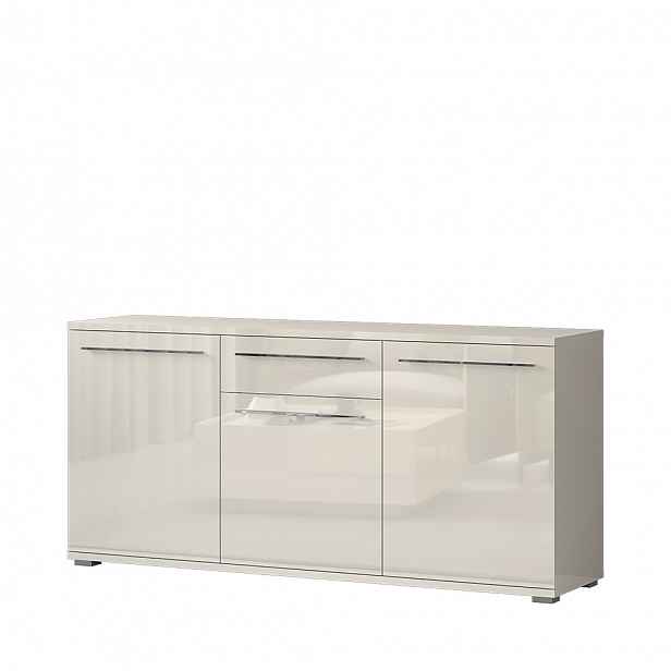 Komoda PIANO K180-3K1F/PN béžová lesk