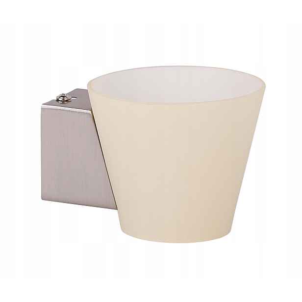 Nástěnná lampa Bílá Lampa Skleněná Klosz 40W G9