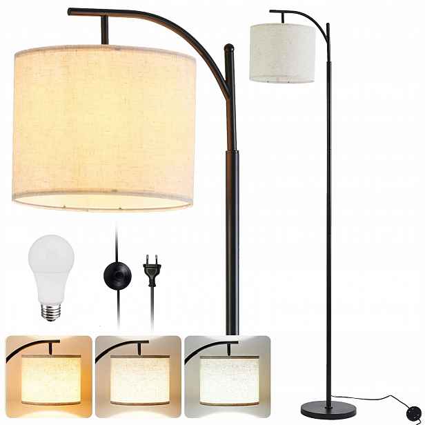 Stojací Lampa Podlahová Led Lampa Noční 175 CM Žárovka E27