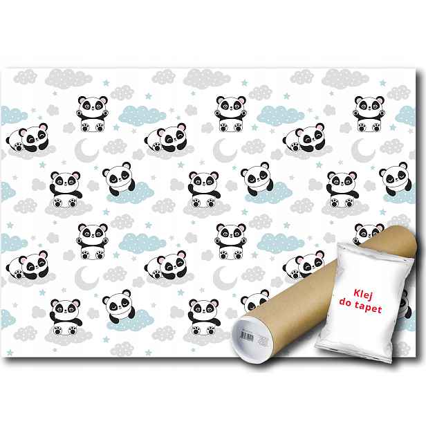 Vinylová Fototapeta Medvídci Panda Nebe 152x104