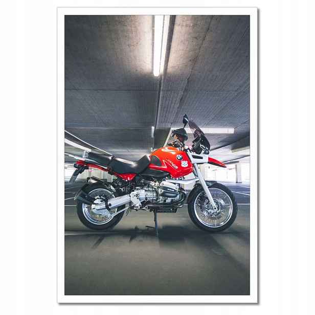 Plakáty v rámu 40x60 Červený motocykl Bmw