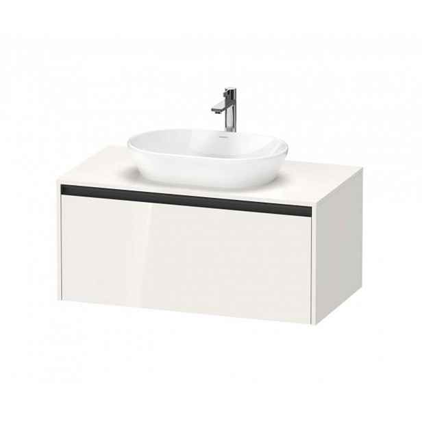 Duravit Ketho.2 - Umyvadlová skříňka s výřezem 46x100x55 cm, 1 zásuvka, lesklá bílá K24886022220000