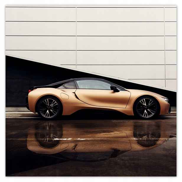 Fototapety flizelina 312x312 Zlaté Bmw Auto