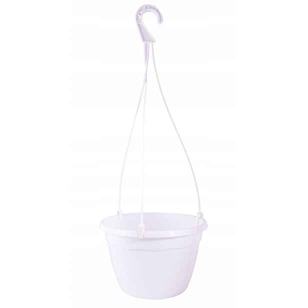 Závěsný květináč Ø 25 cm 5 L – bílý – 100 ks