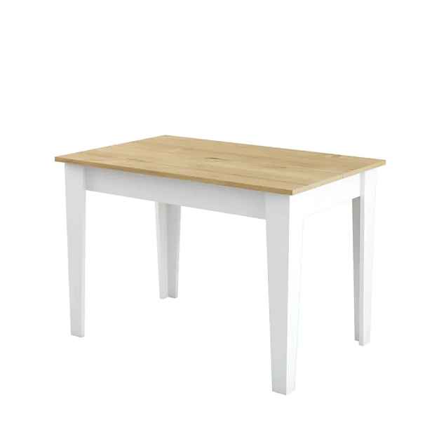 Casarredo Jídelní stůl KIEV 512 s úložným prostorem – bílá/dub