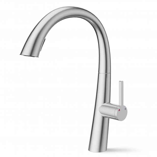 Kuchyňská Baterie Inox Kartáčovaná S Vytahovací Sprškou Výška 425 MM