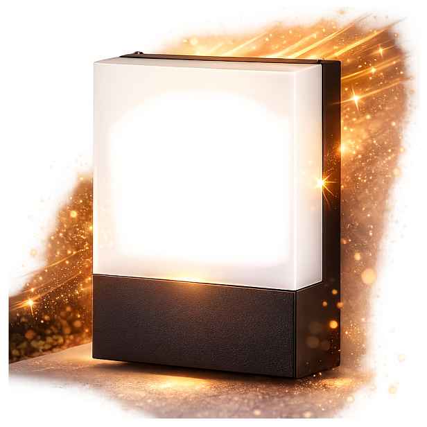 Nástěnná lampa Venkovní IP65 Vodotěsná Antracit teplá bílá
