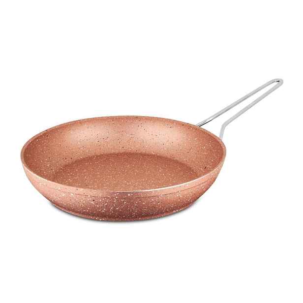 Růžová hliníková pánev Güral Porselen Classic, ø 26 cm