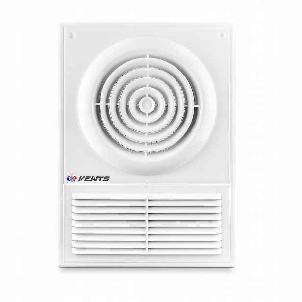 Ventilátor fi 125 mm F s gravitační mřížkou, bílý Vents