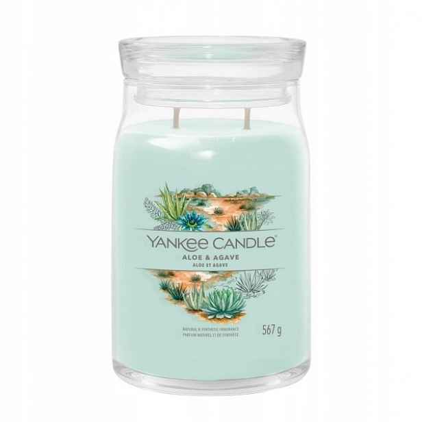 Yankee Candle Velká vonná svíčka Signature Aloe & Agave 567 g