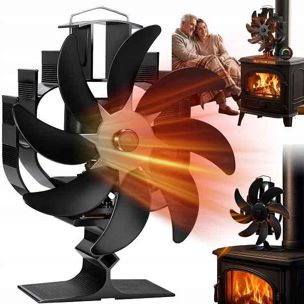 Ekologický Teplovzdušný Krbový Ventilátor Napájený Teplem, Univerzální