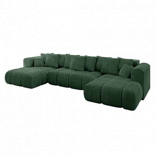 ALTDECOR SEDACÍ SOUPRAVA CLOUD-U-v1 405x185x90 zelená manšestr