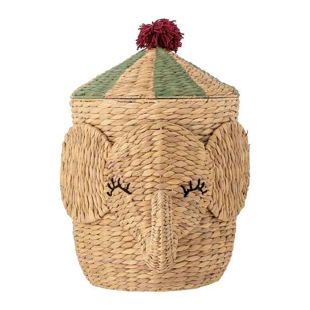 Dětský koš na hračky z vodního hyacintu v přírodní barvě ø 35x50 cm Bobo – Bloomingville Mini