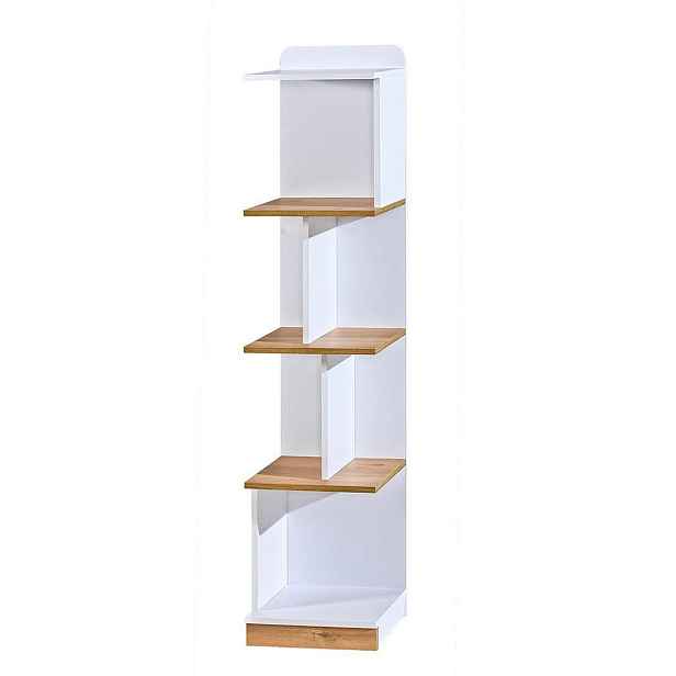 MASSENO KNIHOVNA MANTI, 35/154,5/38 cm, bílá