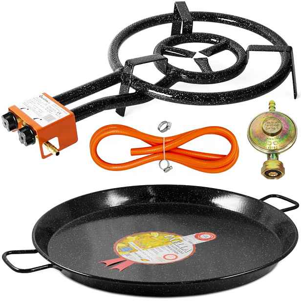 Perfect Home Pael-73 Paella pánev 65 cm s hořákem a hadicí, 3ks