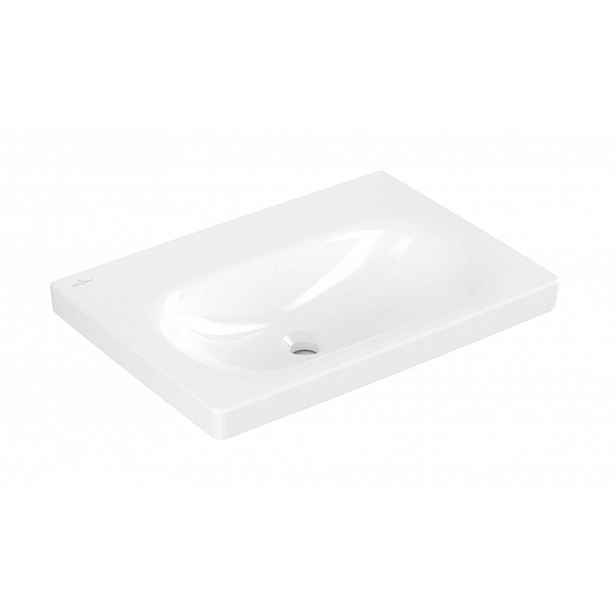 Villeroy & Boch Skyla - Umyvadlo 65x46 cm, bez přepadu, bez otvoru pro baterii, CeramicPlus, alpská bílá 5A5168R1